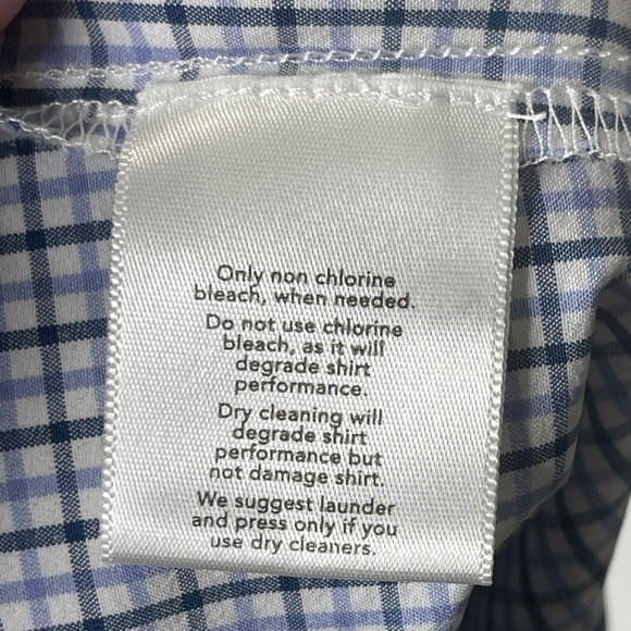 Mizzen+Main Leeward Long Sleeve Button Front Plaid Dress Shirt Large - Picture 4 of 7